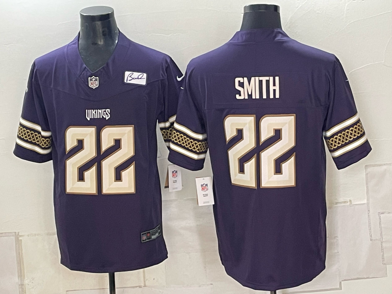 Men 2026 Minnesota Vikings #22 Smith purple Nike Limited NFL jersey 0924001->new york yankees->MLB Jersey